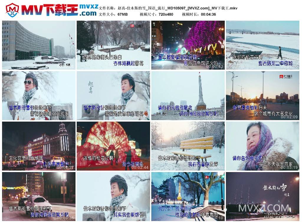 赵真-佳木斯的雪_国语_流行_MD105097